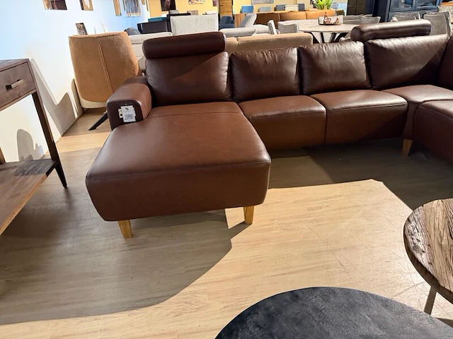 U-bank met open eiland en lounge bruin - afbeelding 2 van  8