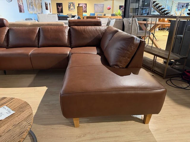 U-bank met open eiland en lounge bruin - afbeelding 4 van  8
