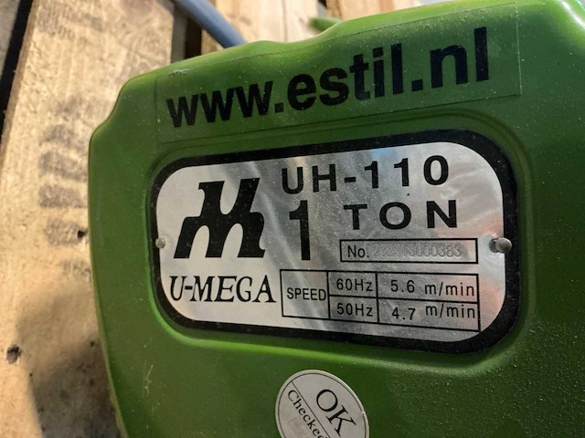 U-mega uhd-110 elektrische kettingtakel - afbeelding 6 van  6