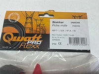 (u) qwattpro abl stekker 400v/32a/4p+a 6hen-60309 rood (10x) - afbeelding 4 van  4