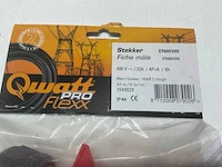 (u) qwattpro abl stekker 400v/32a/4p+a 6hen-60309 rood (20x) - afbeelding 4 van  4
