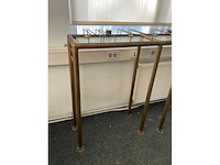 U vormig messing drankenrek met glazenhouders - afbeelding 5 van  10