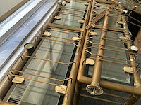 U vormig messing drankenrek met glazenhouders - afbeelding 7 van  10