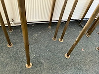 U vormig messing drankenrek met glazenhouders - afbeelding 9 van  10