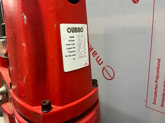 Uba ob-165 220 volt kernboormachine - afbeelding 6 van  7