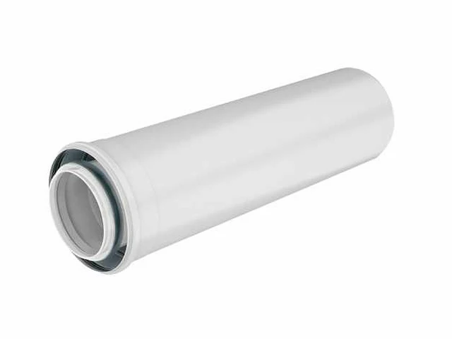 Ubbink - ubifit push-fit conc pp/metaal 1000mm 100/150 wit - verlengbuis (2x) - afbeelding 1 van  2