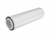 Ubbink - ubifit push-fit conc pp/metaal 1000mm 100/150 wit - verlengbuis (2x)