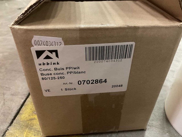 Ubbink 80/125-250 0702864 concentrische buis (12x) - afbeelding 2 van  2