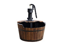 Ubbink garden water feature wooden barrel - afbeelding 1 van  5