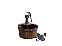 Ubbink garden water feature wooden barrel - afbeelding 2 van  5