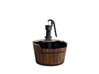 Ubbink garden water feature wooden barrel - afbeelding 4 van  5