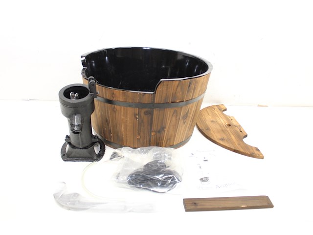 Ubbink garden water feature wooden barrel - afbeelding 5 van  5