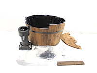 Ubbink garden water feature wooden barrel - afbeelding 5 van  5