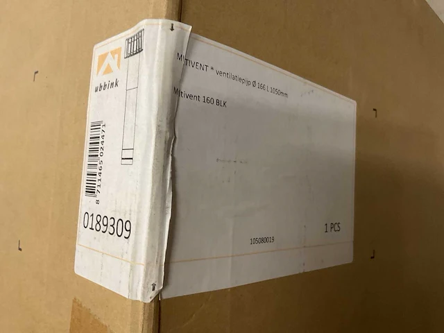 Ubbink multivent 160 blk ventilatiepijp - afbeelding 2 van  2