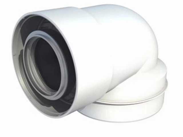 Ubbink ubifit verlopende bocht 87° mof/spie 60/100 80/125mm - afbeelding 1 van  1