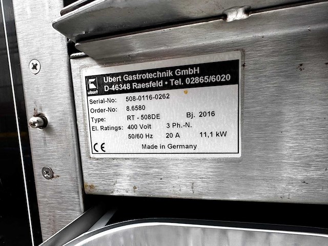 Ubert - convex rt-508de - kippengrill / rotisserie - afbeelding 6 van  6