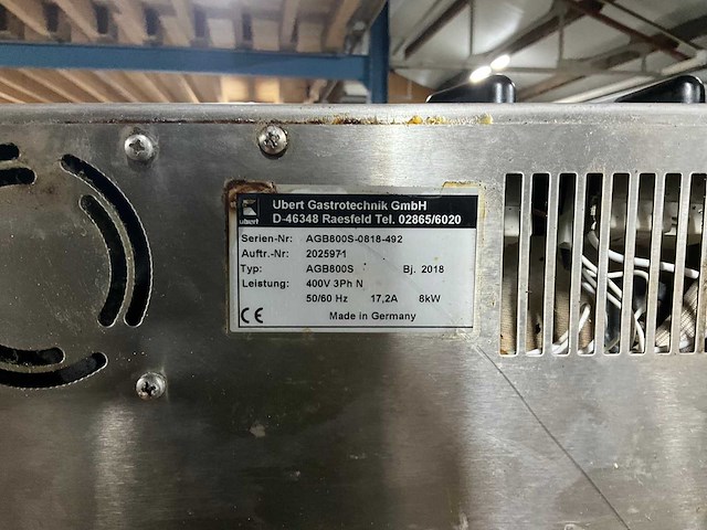 Ubert agb800s bakplaat - afbeelding 5 van  5