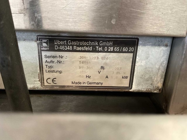 Ubert rt-305 heteluchtoven - afbeelding 9 van  9