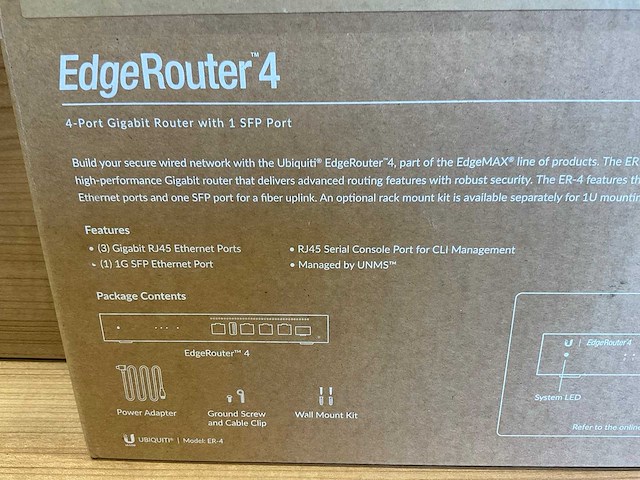 Ubiquiti 4 (er-4) edgerouter - afbeelding 5 van  6