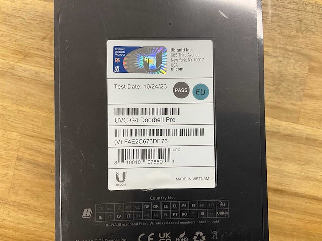 Ubiquiti g4 pro deurbel - afbeelding 3 van  3