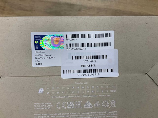 Ubiquiti u7 outdoor access point - afbeelding 3 van  3