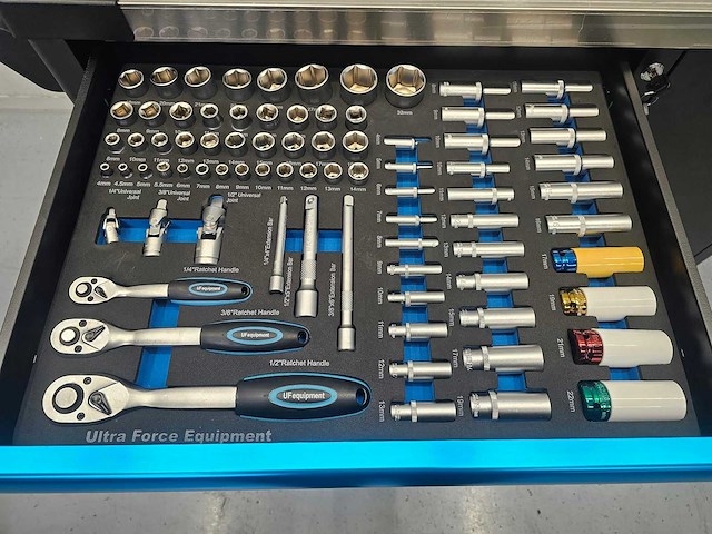 Uf equipment - 2026 - 250-delig 7-laden - soft-close laden - gereedschapswagen - afbeelding 10 van  13