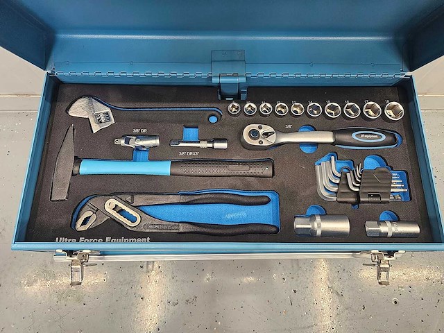 Uf equipment - 92-delige gereedschapskoffer met laden - afbeelding 4 van  7