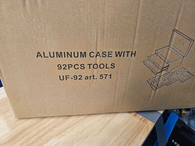 Uf equipment - 92-delige gereedschapskoffer met laden - afbeelding 6 van  6