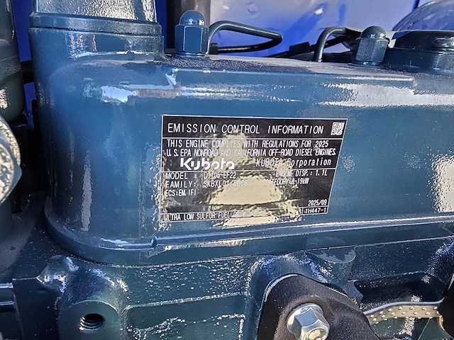 Uf equipment - nm25 minigraver - 2025 - met kubota motor en snelwisselsysteem incl. 3 bakken - afbeelding 16 van  33