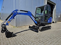 Uf equipment - nm25 minigraver - 2025 - met kubota motor en snelwisselsysteem incl. 3 bakken