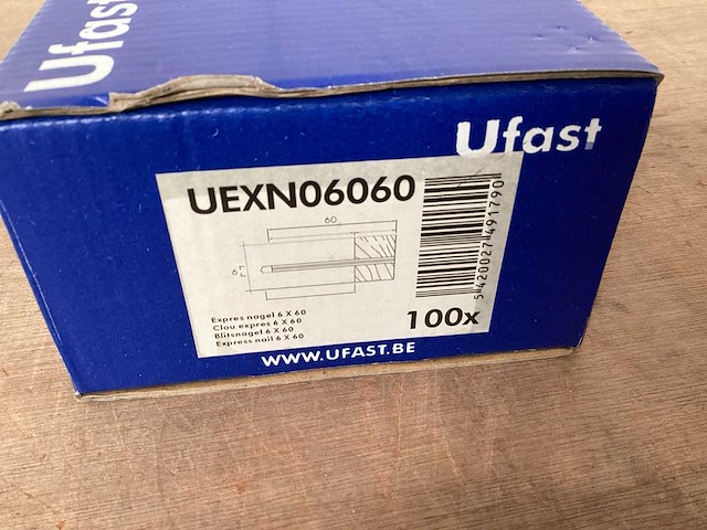 Ufast expressnagel 6x60 (3000x) - afbeelding 2 van  2