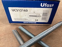 Ufast ucs12160 ankerstang m12x160 met moer en revet (720x) - afbeelding 5 van  5