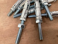 Ufast usa1070p keilbout + moer, m10/60x16 (1400x) - afbeelding 2 van  3