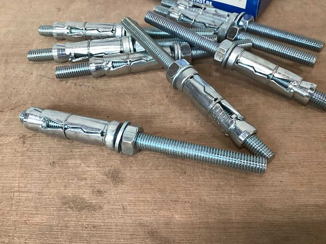 Ufast usa1090p keilbout + moer, m10/60x16 (800x) - afbeelding 1 van  1