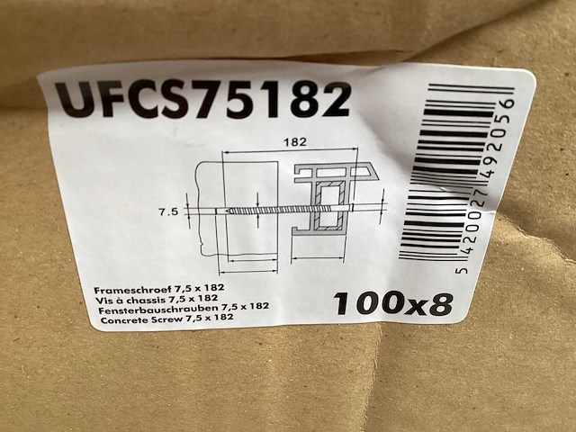 Ufast xxl palletdeal kozijnschroeven, 3 maten (17000x) - afbeelding 5 van  6