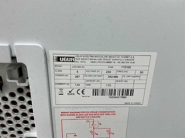 Ugur - udd 500 sc - vrieskist - afbeelding 5 van  5