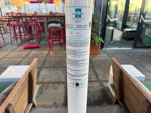 Uhlmann - parasol met verlichting (4x3 meter) - afbeelding 6 van  8