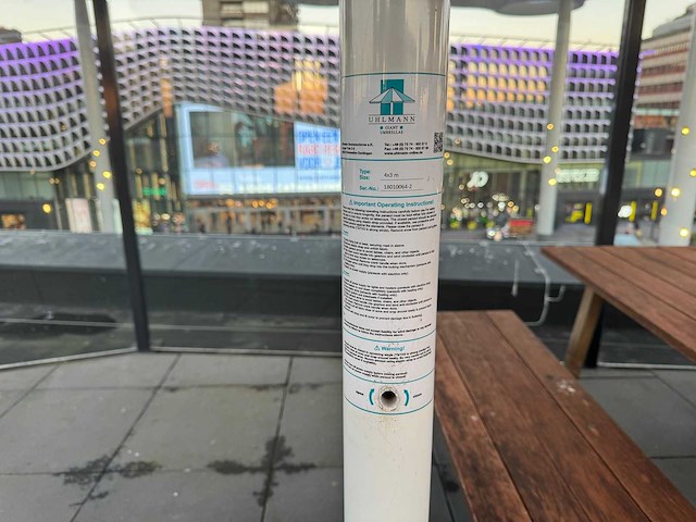 Uhlmann - parasol met verlichting (4x3 meter) - afbeelding 6 van  8