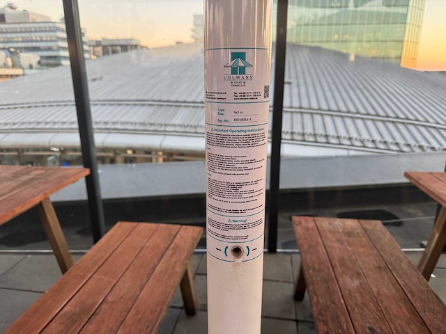 Uhlmann - parasol met verlichting (4x3 meter) - afbeelding 6 van  8