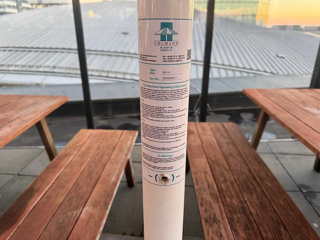 Uhlmann - parasol met verlichting (4x3 meter) - afbeelding 4 van  8