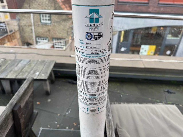 Uhlmann - parasol met verlichting (4x3 meter) - afbeelding 6 van  8