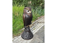 Uil op boomstam 112 cm hoog - afbeelding 3 van  3