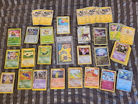 Uit 1999 – zeldzame gegrade topps pokémonkaart 'geodude, graveler & golem' (mint 9 met back 10) + vintage & moderne kaartenmix - afbeelding 1 van  7