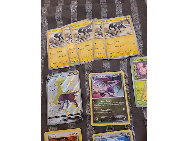 Uit 1999 – zeldzame gegrade topps pokémonkaart 'geodude, graveler & golem' (mint 9 met back 10) + vintage & moderne kaartenmix - afbeelding 4 van  7