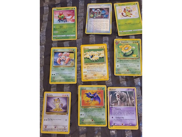 Uit 1999 – zeldzame gegrade topps pokémonkaart 'geodude, graveler & golem' (mint 9 met back 10) + vintage & moderne kaartenmix - afbeelding 5 van  7