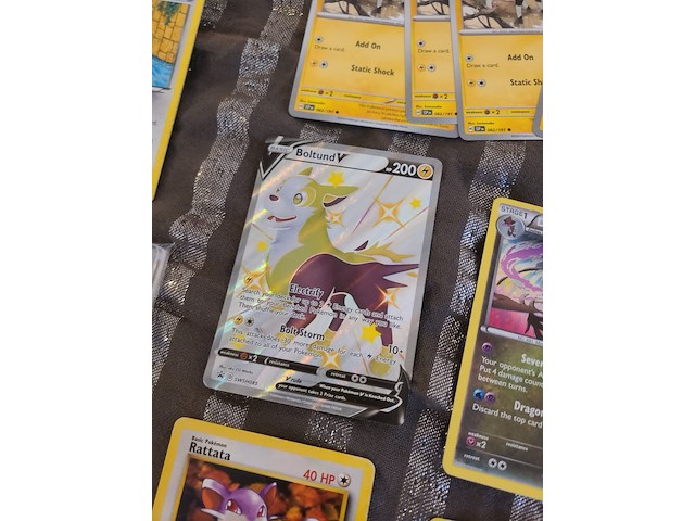 Uit 1999 – zeldzame gegrade topps pokémonkaart 'geodude, graveler & golem' (mint 9 met back 10) + vintage & moderne kaartenmix - afbeelding 7 van  7