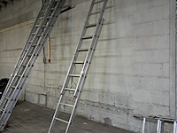 Uitschuifbare ladder 2x10 treeds - afbeelding 2 van  5