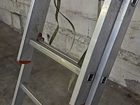 Uitschuifbare ladder 2x10 treeds - afbeelding 4 van  5