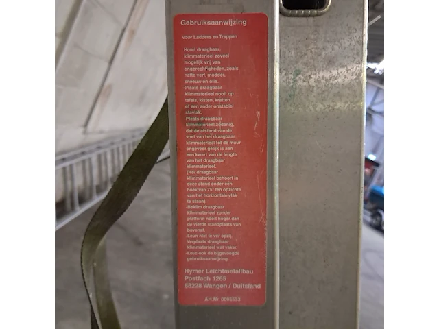 Uitschuifbare ladder 2x10 treeds - afbeelding 5 van  5