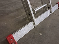 Uitschuifbare ladder 2x14 treeds - afbeelding 4 van  6